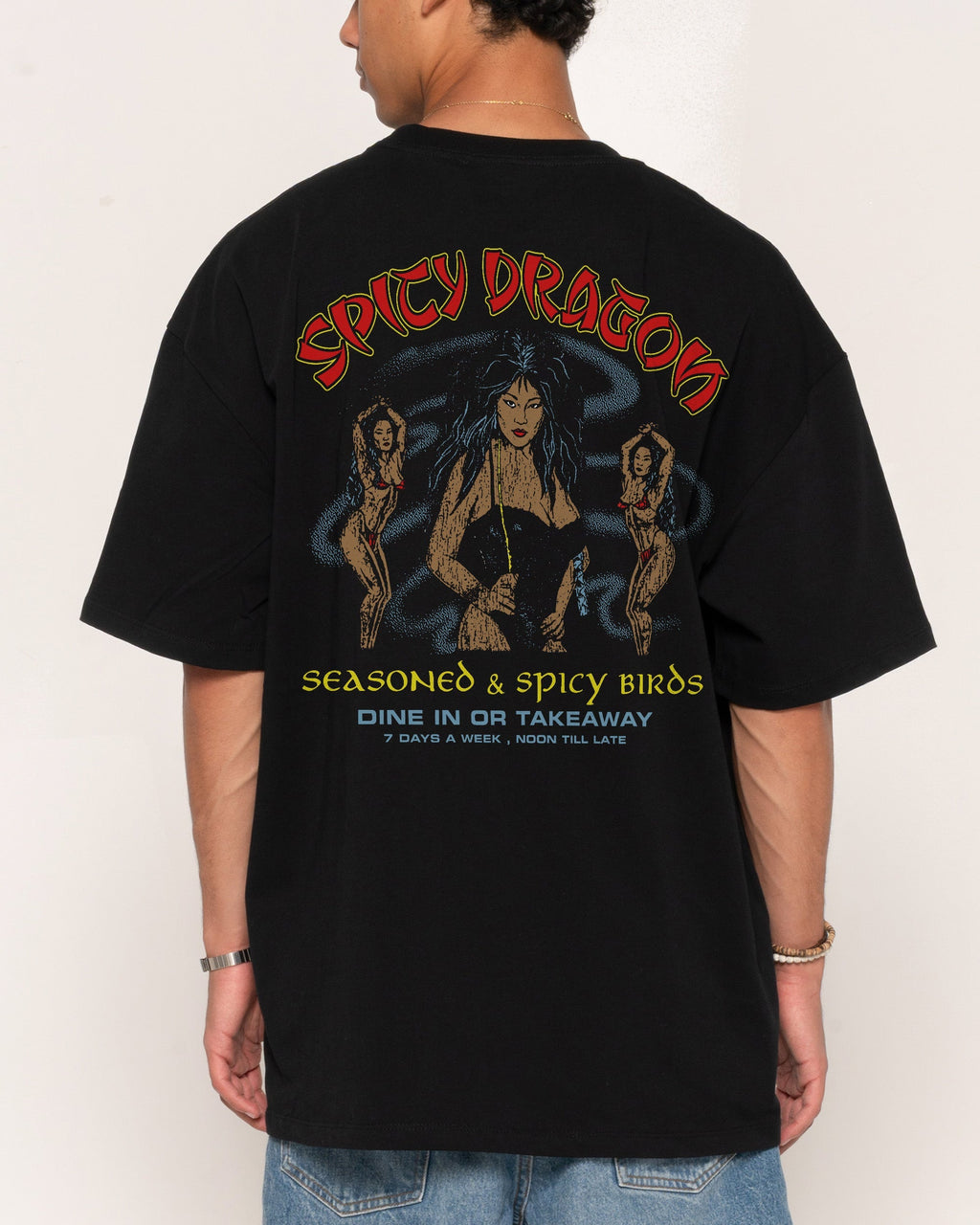 Spicy Dragon Oversized - Adult & Kids T-Shirts, Sweatshirts & Hoodies apparel design preview 1
