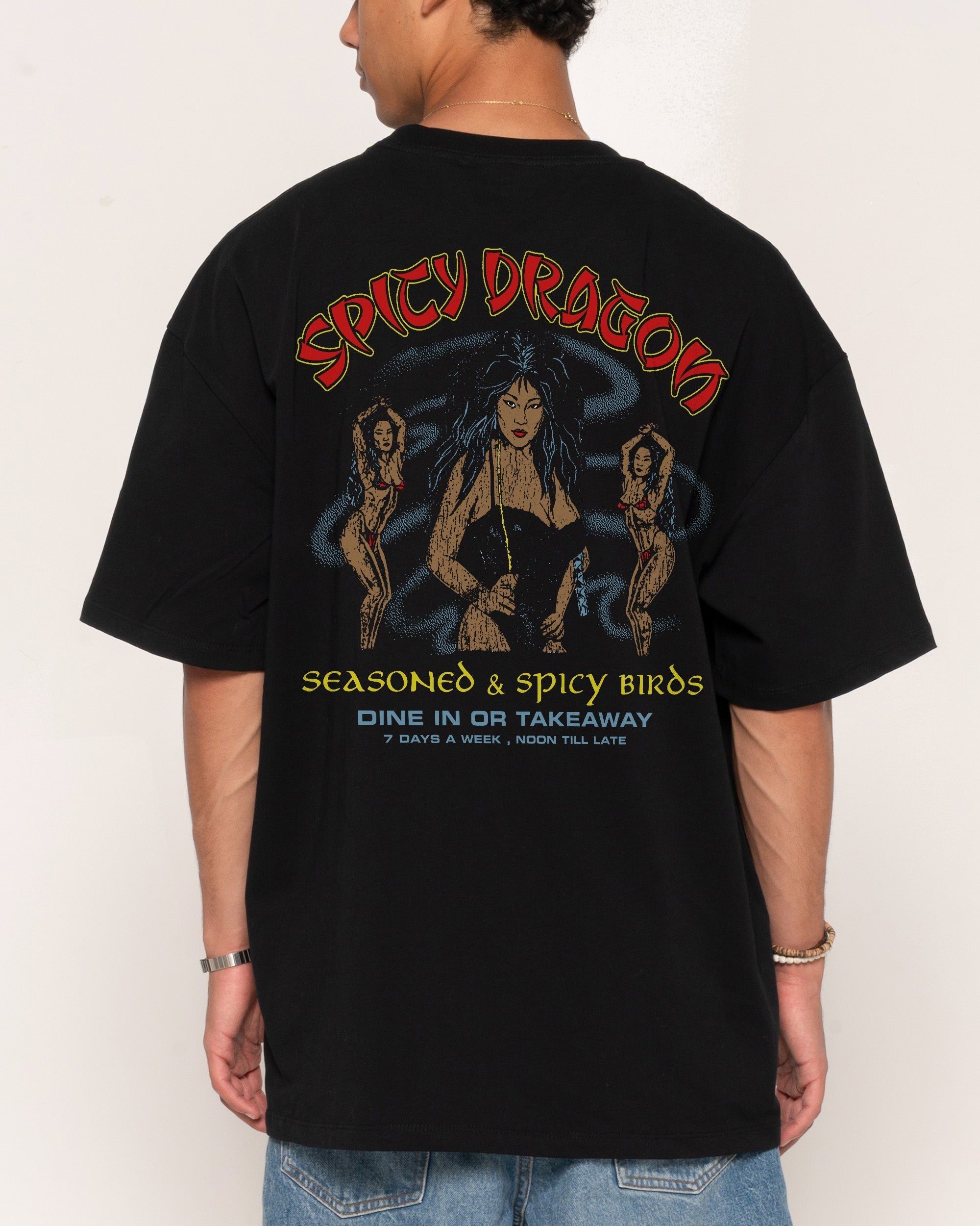 Spicy Dragon Oversized - Adult & Kids T-Shirts, Sweatshirts & Hoodies apparel design preview 1