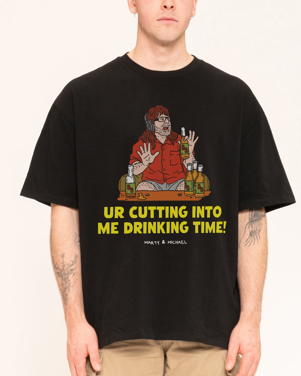 Drinking Time Oversized - Adult & Kids T-Shirts, Sweatshirts & Hoodies apparel design preview 1