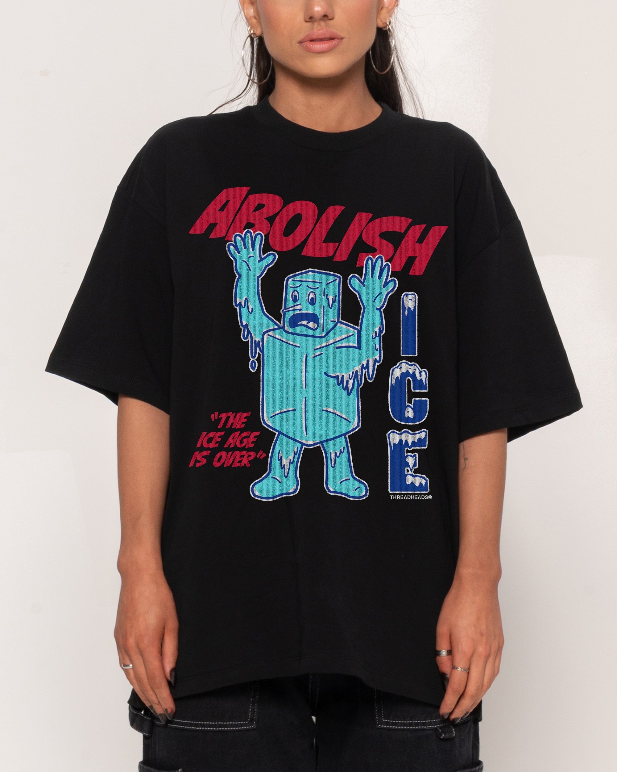 Abolish ICE Oversized - Adult & Kids T-Shirts, Sweatshirts & Hoodies apparel design preview 1