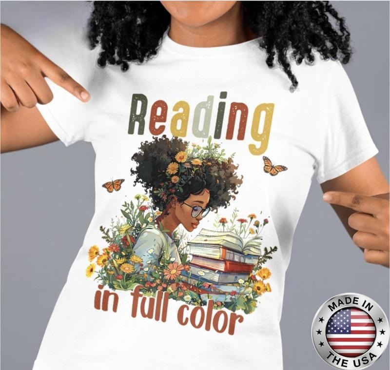 Black Power Reading Full Color Readers African - Adult & Kids T-Shirts, Sweatshirts & Hoodies apparel design preview 1
