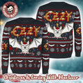 Black Sabbath Ozzy Osbourne Christmas Bat Incident With Santa Hat Holiday Bravado Ugly Christmas Sweater - Holiday Gift product image