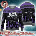 Black Sabbathh Ozzy Osbourne Dracula Snow Blind Satan Star Black And Purple Knitted Ugly Christmas Sweater - Holiday Gift product image