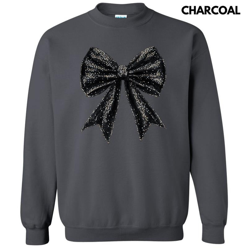 Black Shimmer Bow 'NLB' - Adult & Kids T-Shirts, Sweatshirts & Hoodies apparel design preview 1