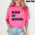 Black Stacked God Is Good Comfort Colors 'NLB' - Adult & Kids T-Shirts, Sweatshirts & Hoodies apparel design preview 1