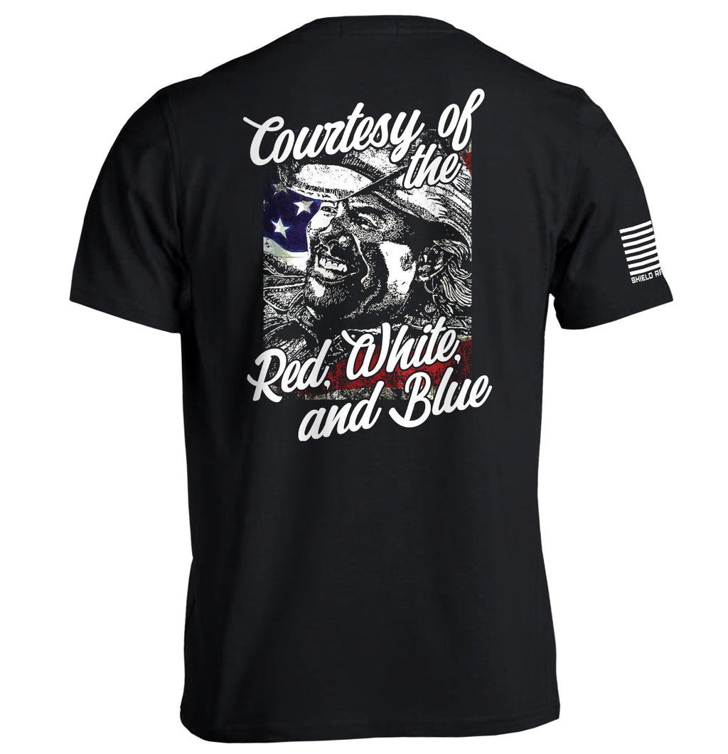 Courtesy Red White Blue - Adult & Kids T-Shirts, Sweatshirts & Hoodies apparel design preview 1