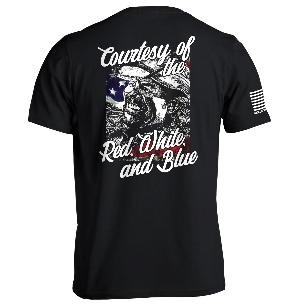 Courtesy Red White Blue - Adult & Kids T-Shirts, Sweatshirts & Hoodies apparel design preview 1