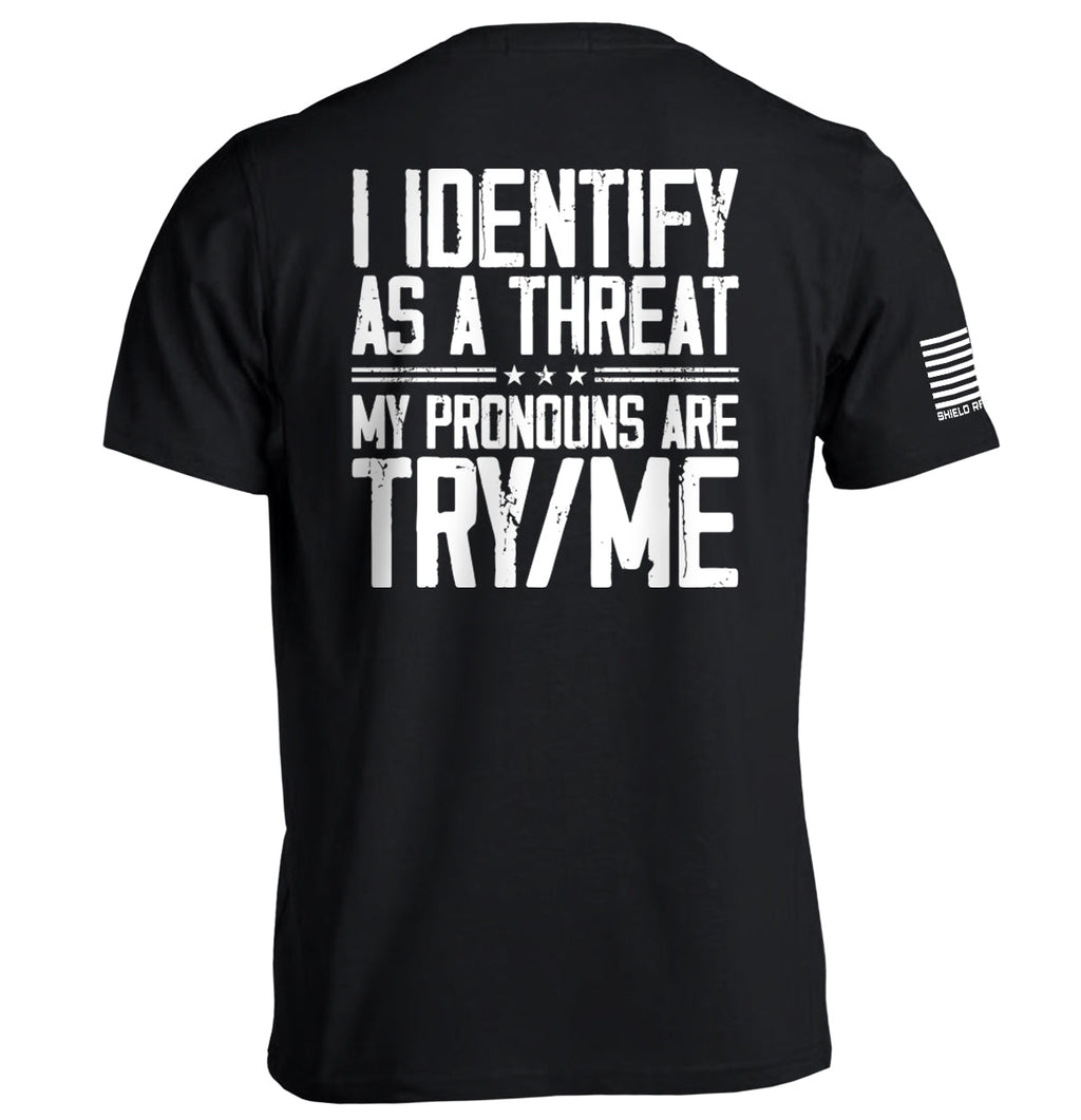 I Identify As Threat - Adult & Kids T-Shirts, Sweatshirts & Hoodies apparel design preview 1