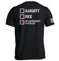 Naughty Nice Government Watch List - Adult & Kids T-Shirts, Sweatshirts & Hoodies apparel design preview 1