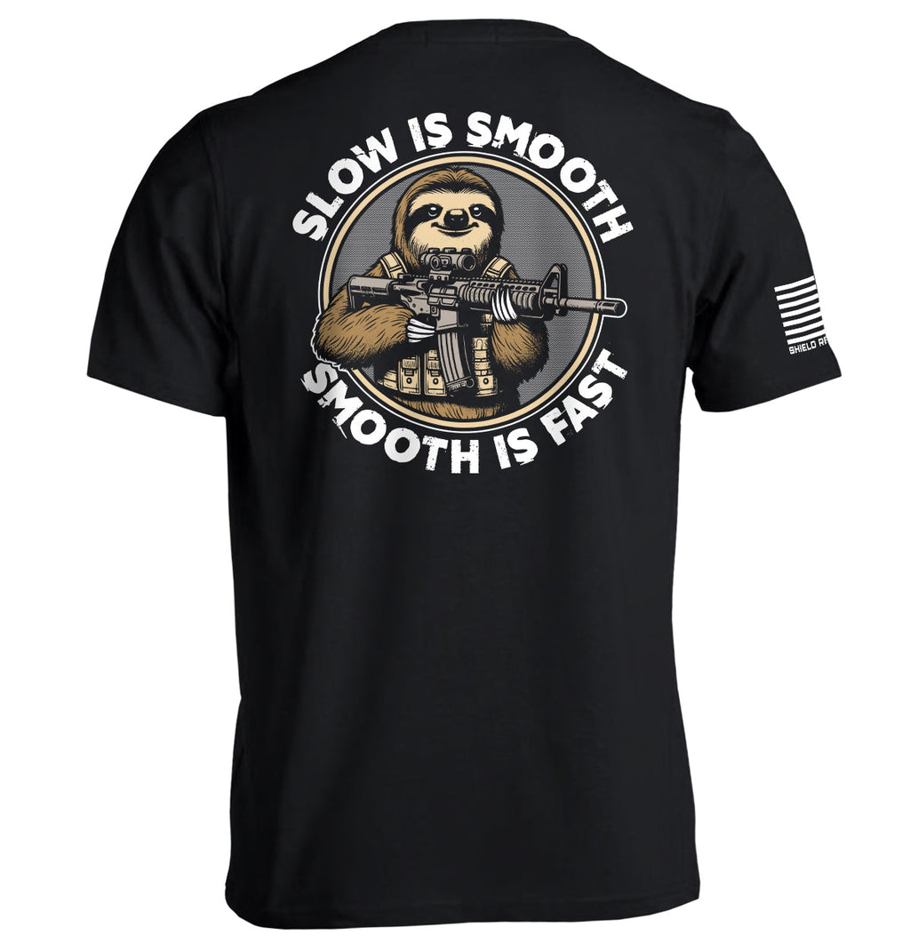 Slow Is Smooth Fast - Adult & Kids T-Shirts, Sweatshirts & Hoodies apparel design preview 1