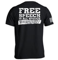 Free Speech Is All - Adult & Kids T-Shirts, Sweatshirts & Hoodies apparel design preview 1
