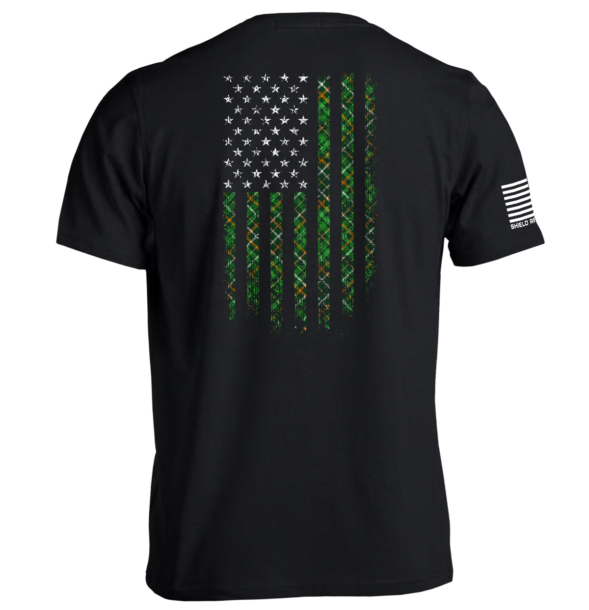 Irish Plaid American Flag - Adult & Kids T-Shirts, Sweatshirts & Hoodies apparel design preview 1