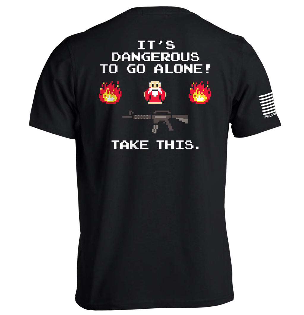 'S Dangerous Go Alone - Adult & Kids T-Shirts, Sweatshirts & Hoodies apparel design preview 1