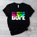 Black Are Dope Woman African American Afro Mama Short - Adult & Kids T-Shirts, Sweatshirts & Hoodies apparel design preview 1