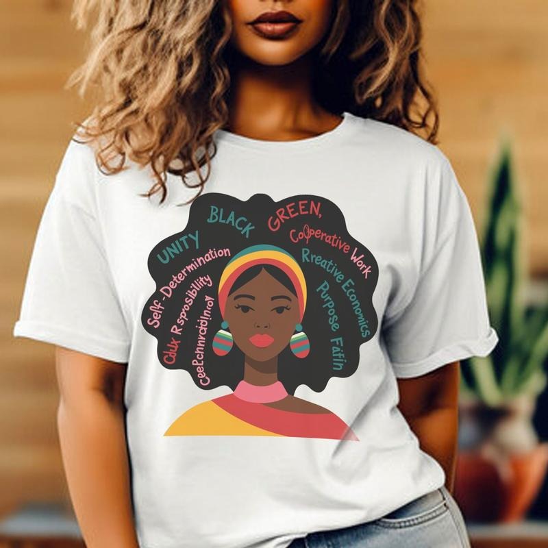 Black Kwanzaa Happy African American - Adult & Kids T-Shirts, Sweatshirts & Hoodies apparel design preview 1