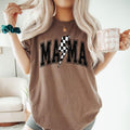 Black White Checkered Mama Comfort Colors Retro Fall - Adult & Kids T-Shirts, Sweatshirts & Hoodies apparel design preview 1