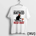 Black Cat You Cant Spell Hatred Without Red Hat - Adult & Kids T-Shirts, Sweatshirts & Hoodies apparel design preview 1