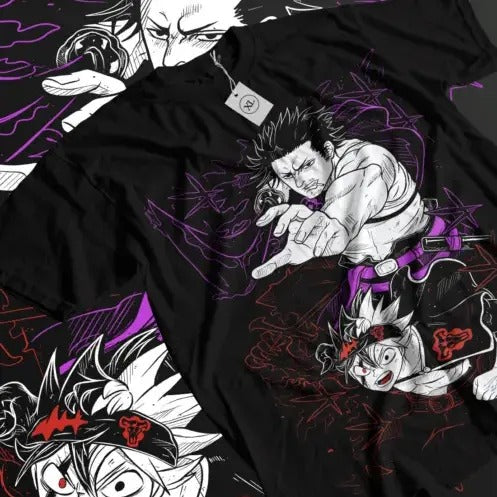 Black Clover Yami Sukehiro Asta Yuno Girl All Size - Adult & Kids T-Shirts, Sweatshirts & Hoodies apparel design preview 1