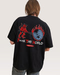 F**k The World Oversized - Adult & Kids T-Shirts, Sweatshirts & Hoodies apparel design preview 1