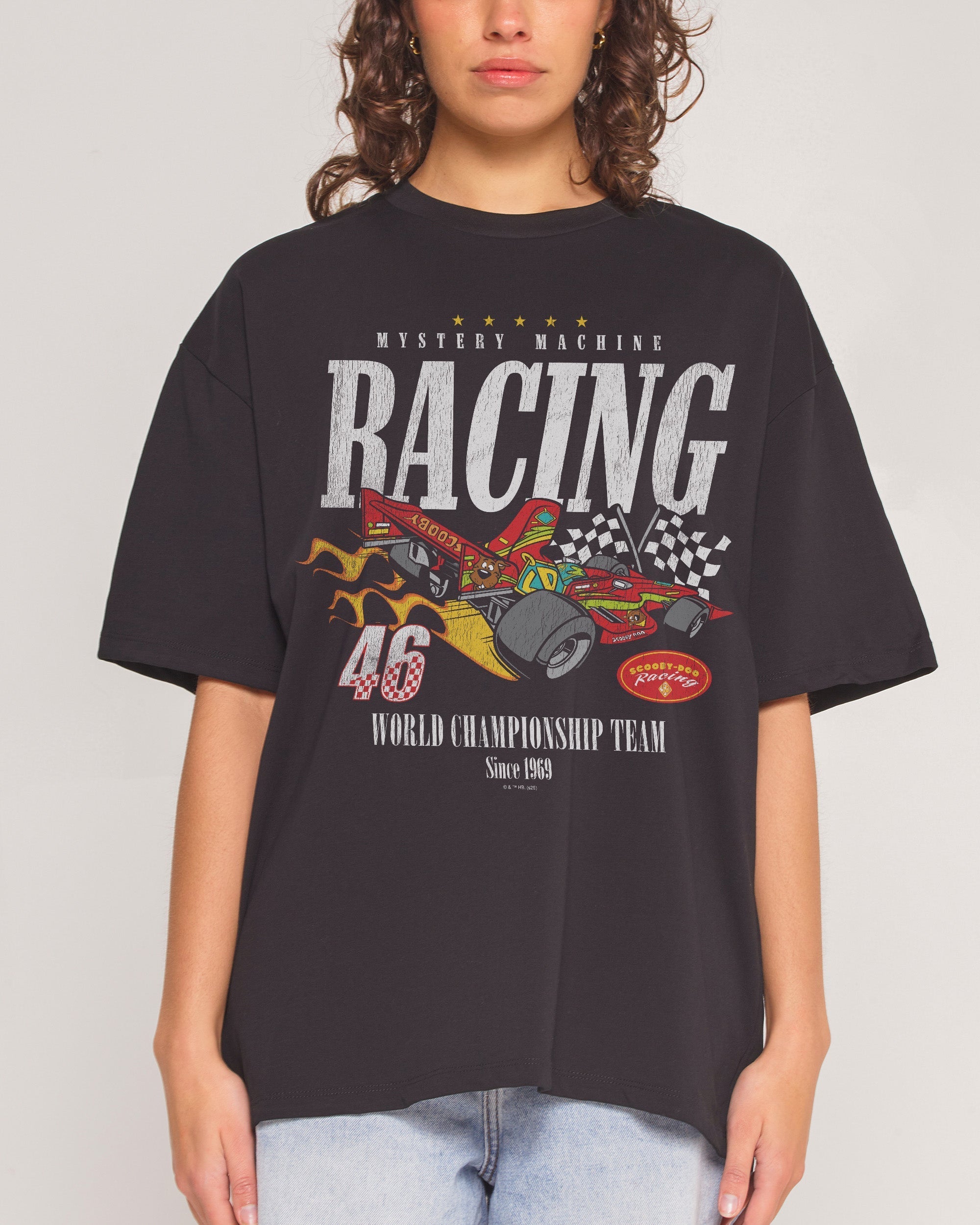 Scooby-Doo Racing Oversized - Adult & Kids T-Shirts, Sweatshirts & Hoodies apparel design preview 1