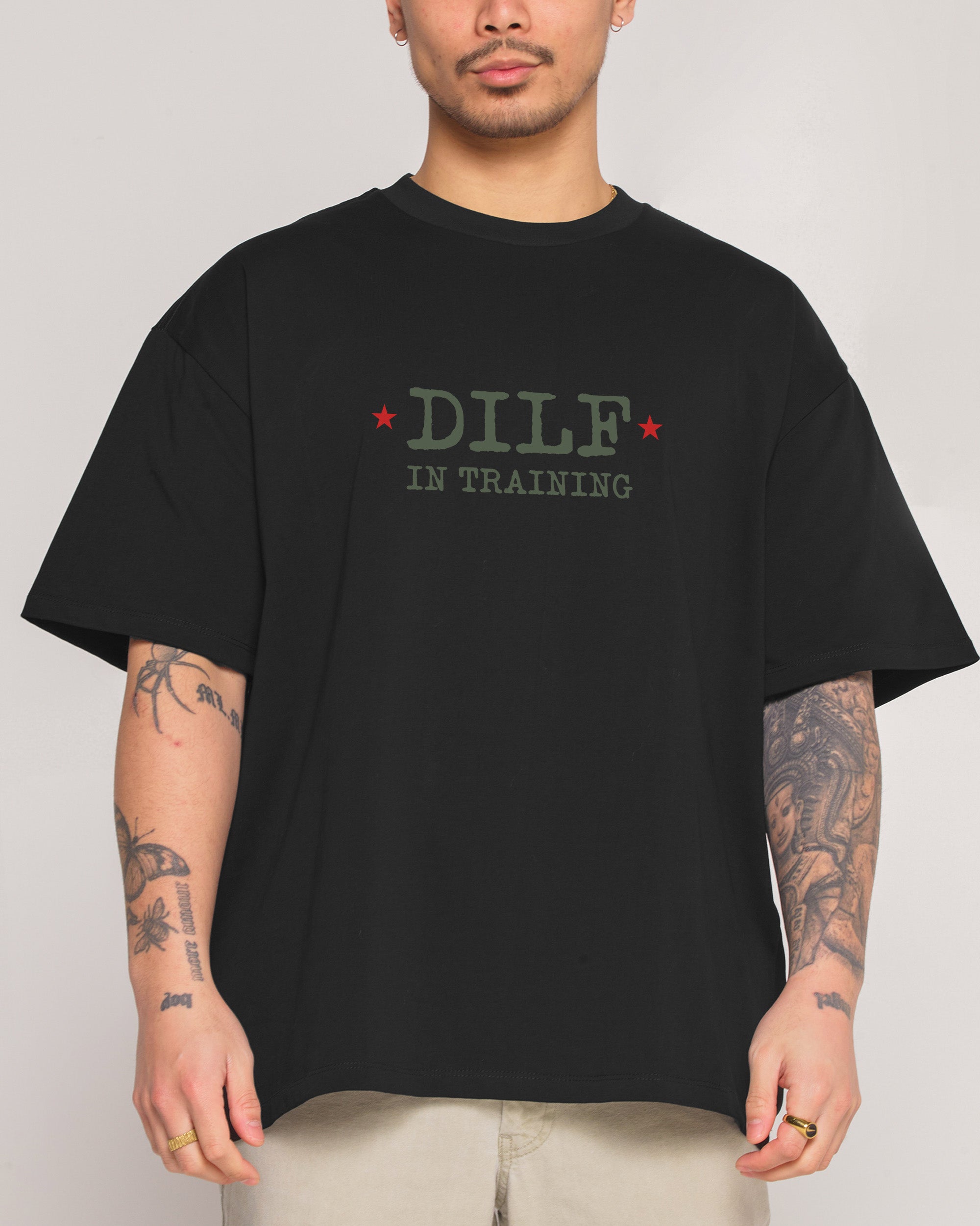 Dilf in Training Oversized - Adult & Kids T-Shirts, Sweatshirts & Hoodies apparel design preview 1
