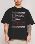 Naughty Nice an Attempt was Made Oversized - Adult & Kids T-Shirts, Sweatshirts & Hoodies apparel design preview 1