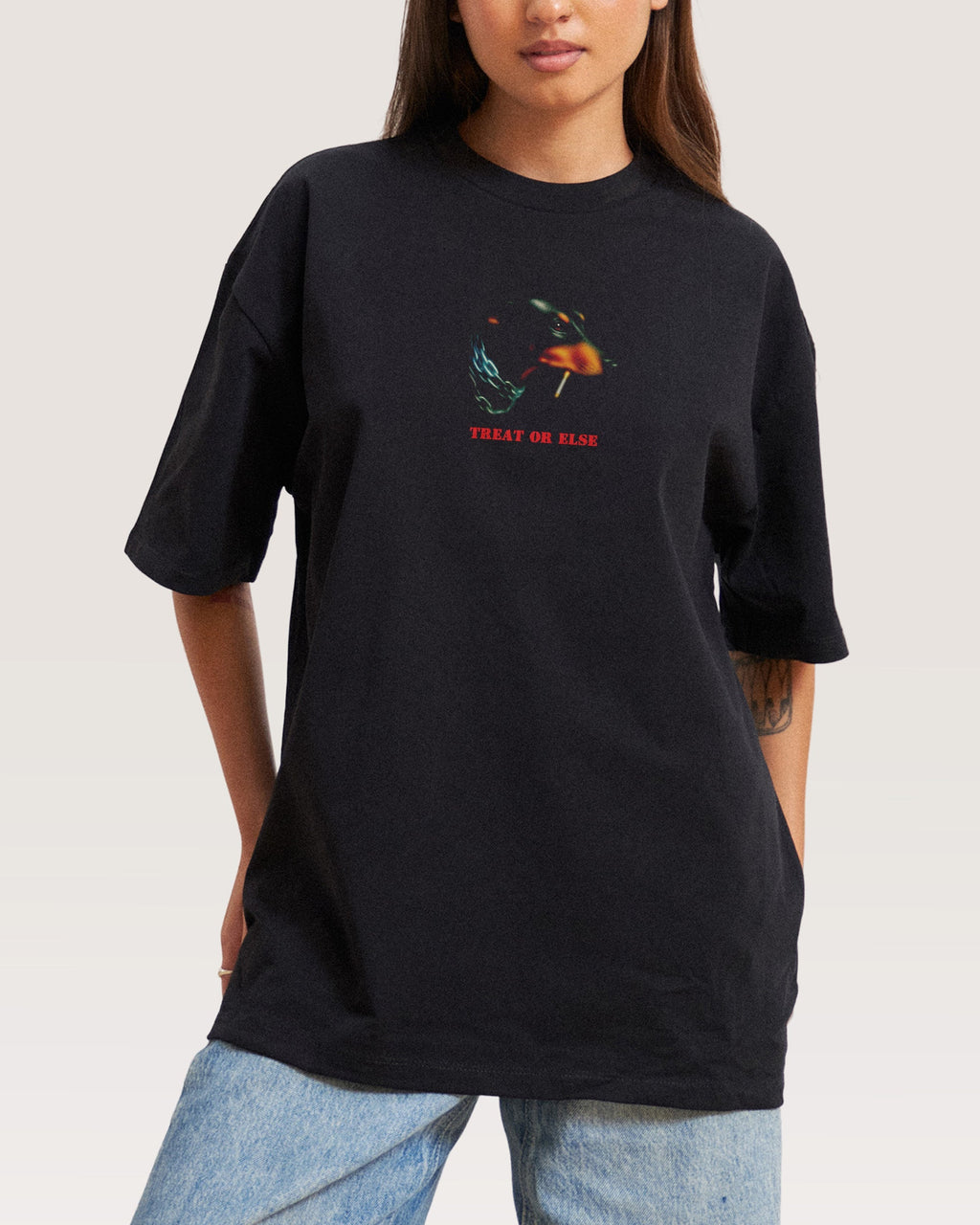 Treat or Else Oversized - Adult & Kids T-Shirts, Sweatshirts & Hoodies apparel design preview 1