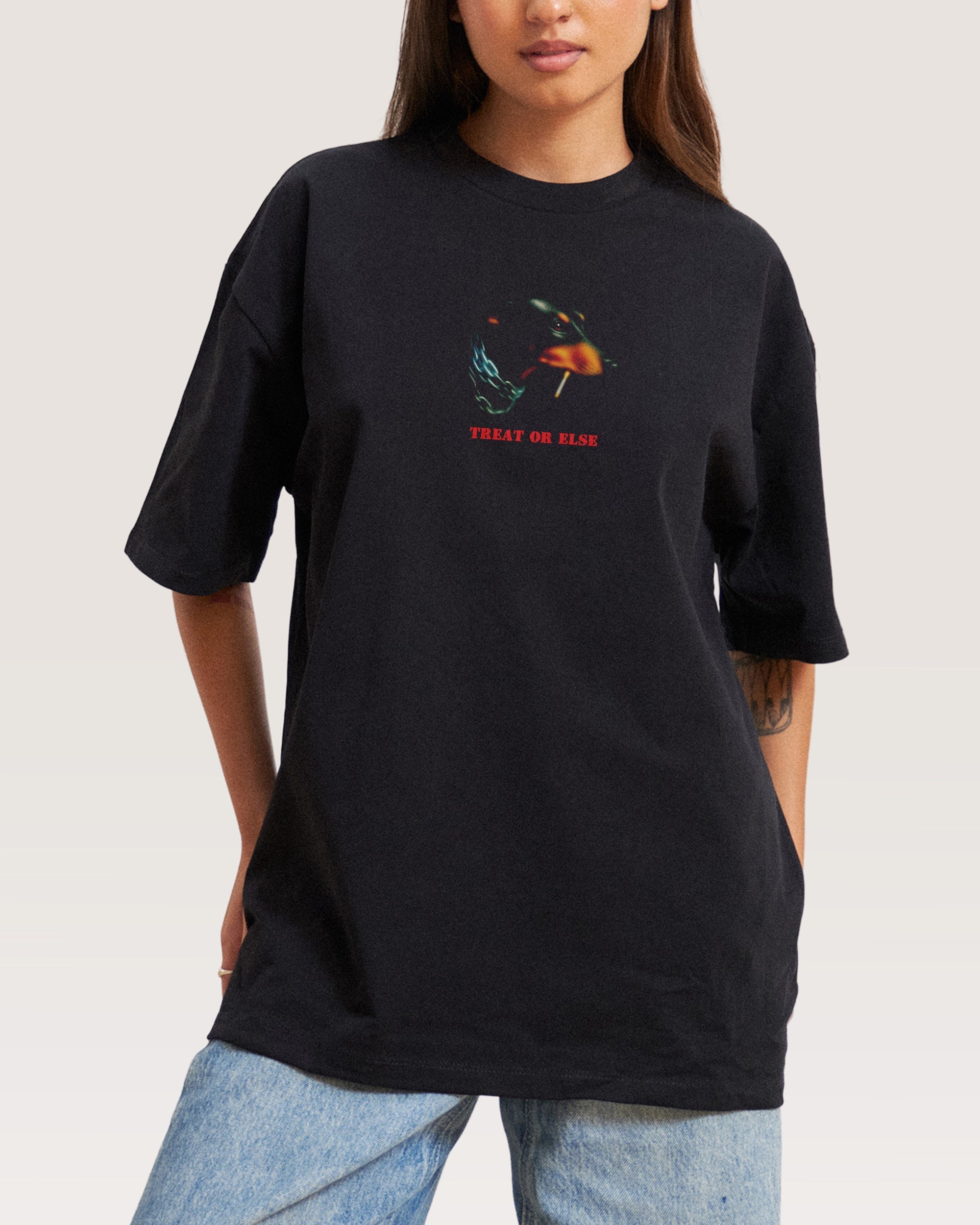 Treat or Else Oversized - Adult & Kids T-Shirts, Sweatshirts & Hoodies apparel design preview 1