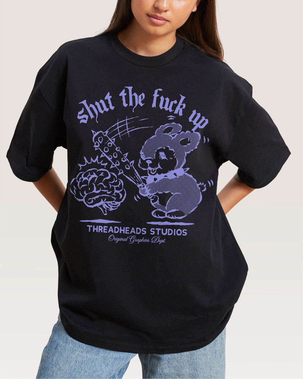 Shut the F Up Oversized - Adult & Kids T-Shirts, Sweatshirts & Hoodies apparel design preview 1