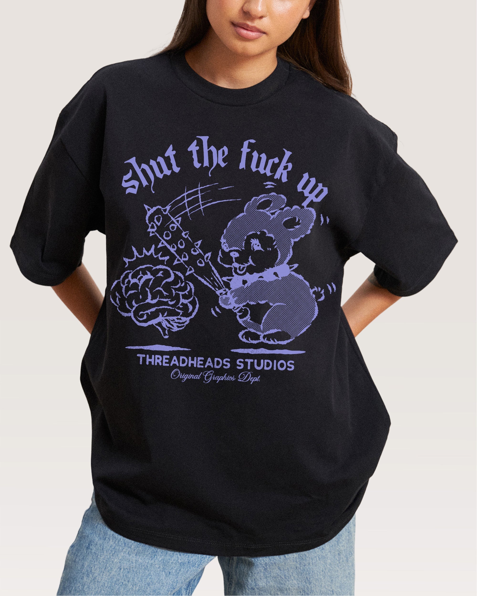 Shut the F Up Oversized - Adult & Kids T-Shirts, Sweatshirts & Hoodies apparel design preview 1
