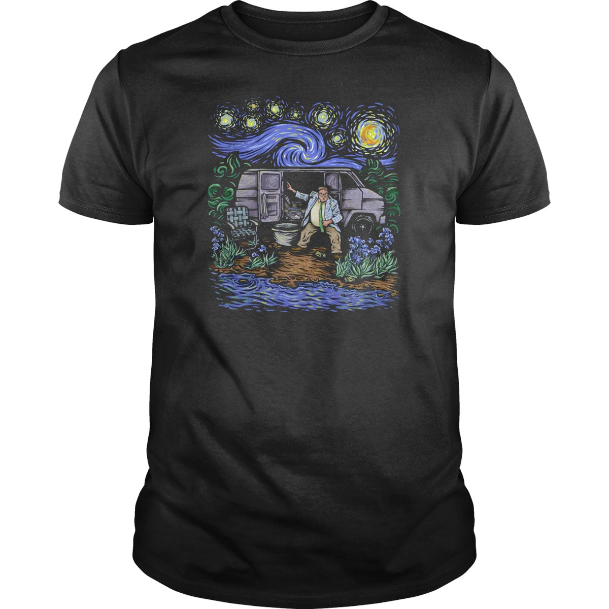 Starry Night Down By The River - Adult & Kids T-Shirts, Sweatshirts & Hoodies apparel design preview 1
