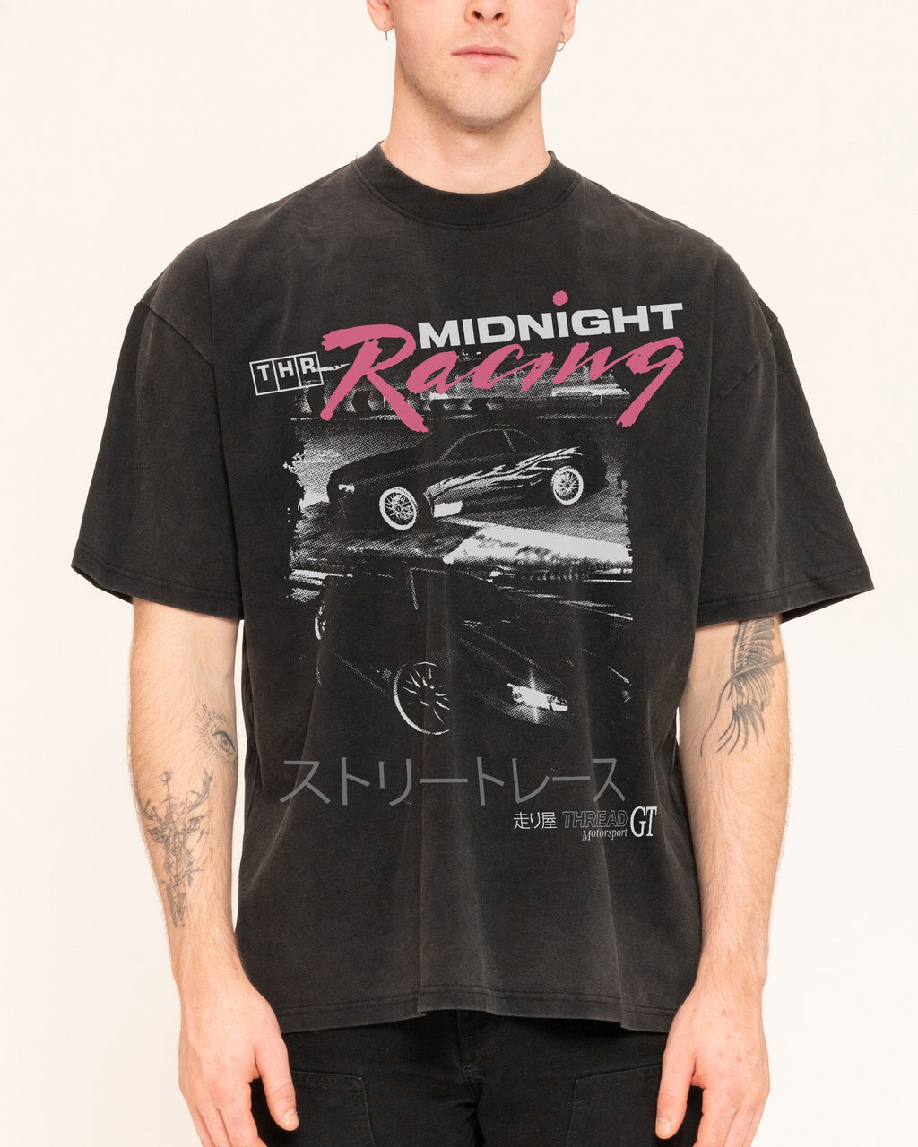 Midnight Drifting Oversized - Adult & Kids T-Shirts, Sweatshirts & Hoodies apparel design preview 1
