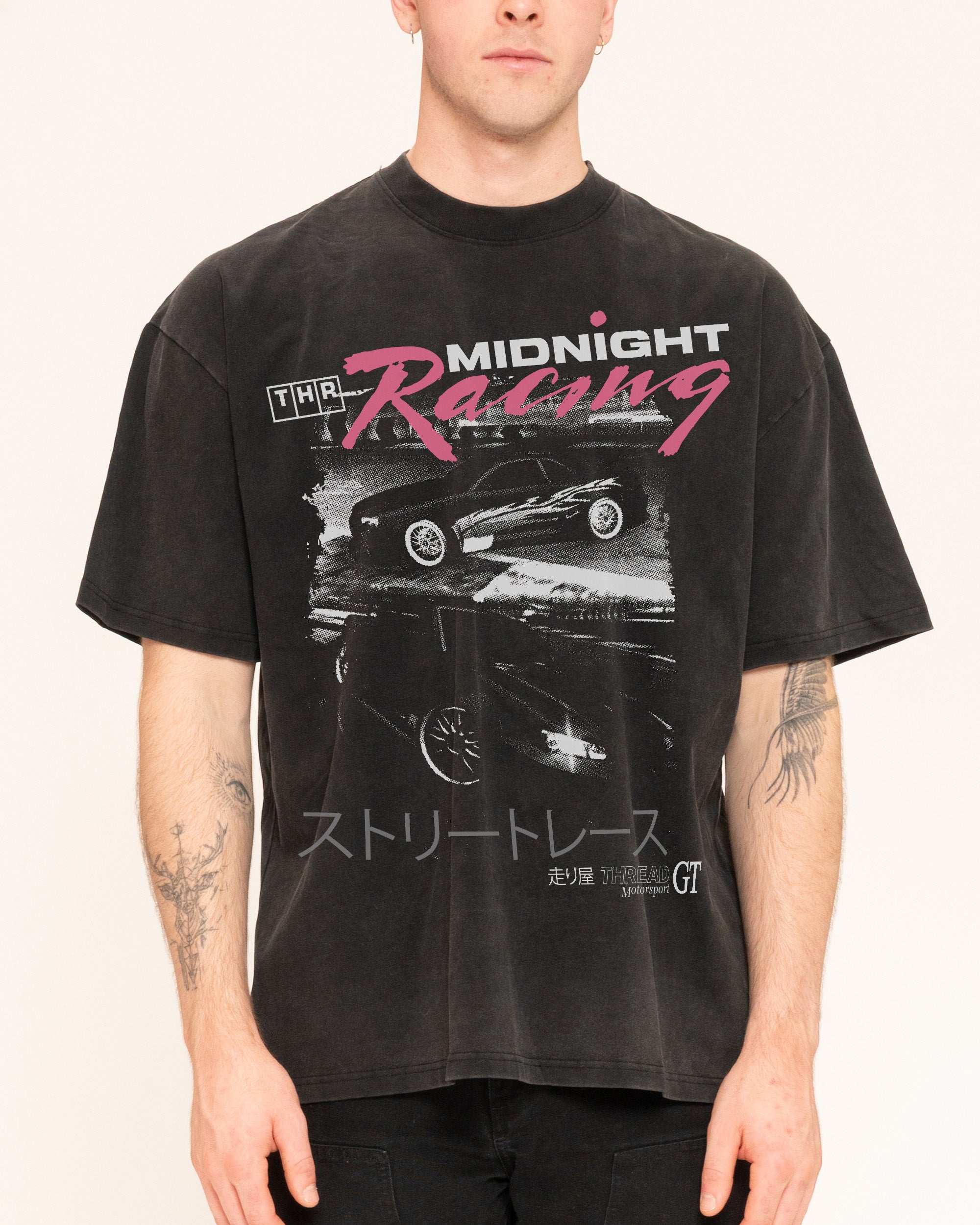 Midnight Drifting Oversized - Adult & Kids T-Shirts, Sweatshirts & Hoodies apparel design preview 1
