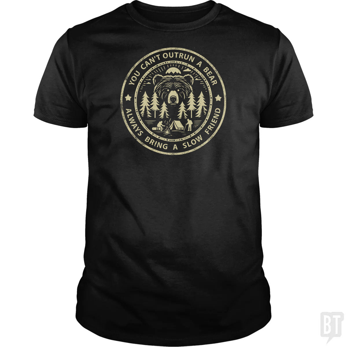 You Can't Outrun A Bear - Adult & Kids T-Shirts, Sweatshirts & Hoodies apparel design preview 1
