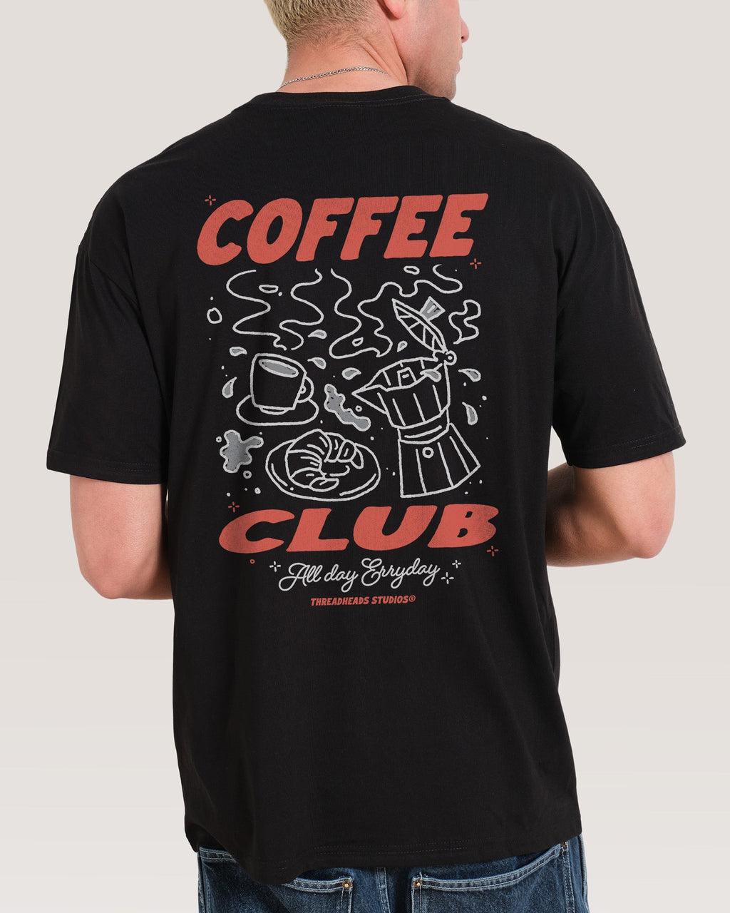 Coffee Club Oversized - Adult & Kids T-Shirts, Sweatshirts & Hoodies apparel design preview 1