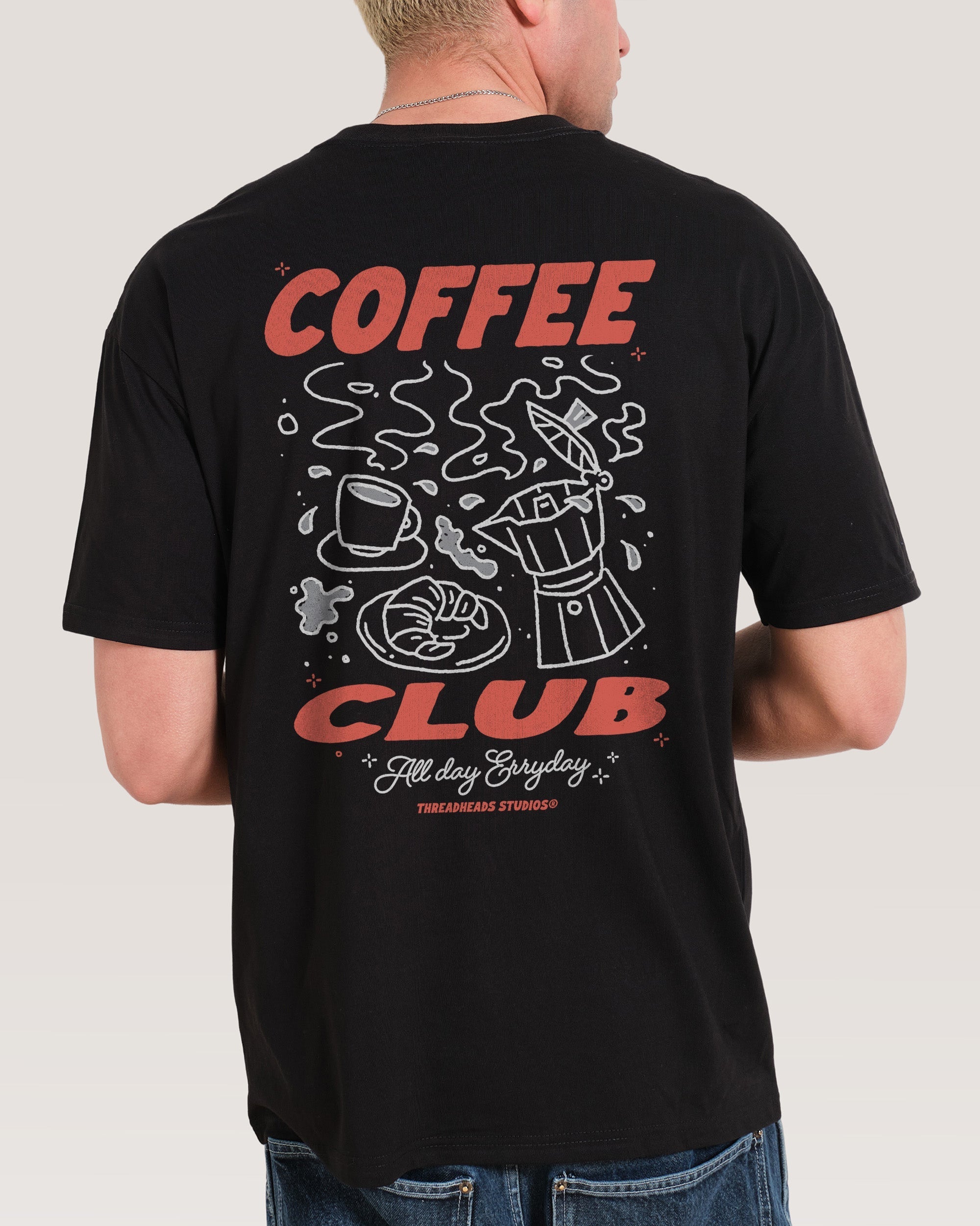 Coffee Club Oversized - Adult & Kids T-Shirts, Sweatshirts & Hoodies apparel design preview 1