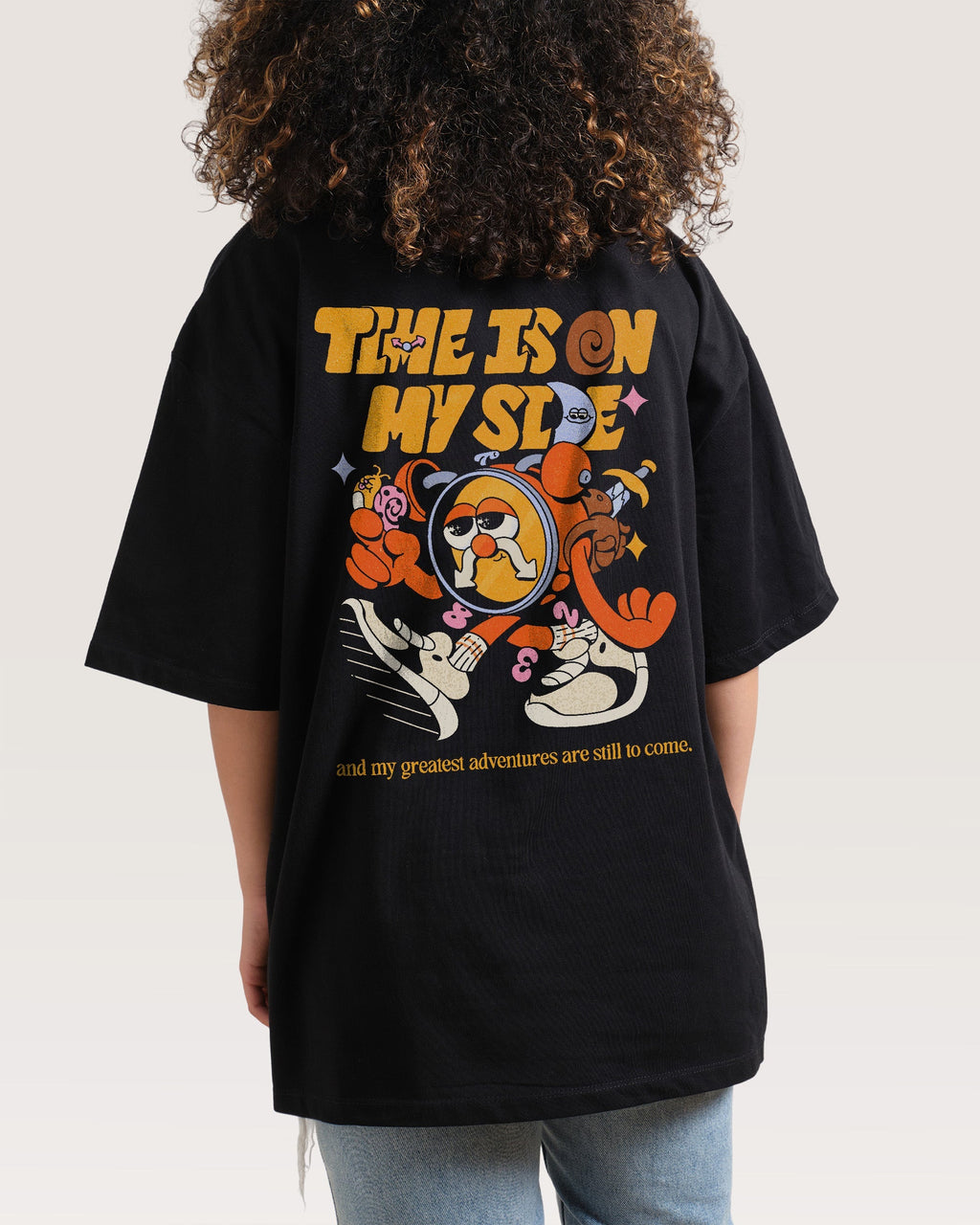 Time is on My Side Front and Back Oversized - Adult & Kids T-Shirts, Sweatshirts & Hoodies apparel design preview 1
