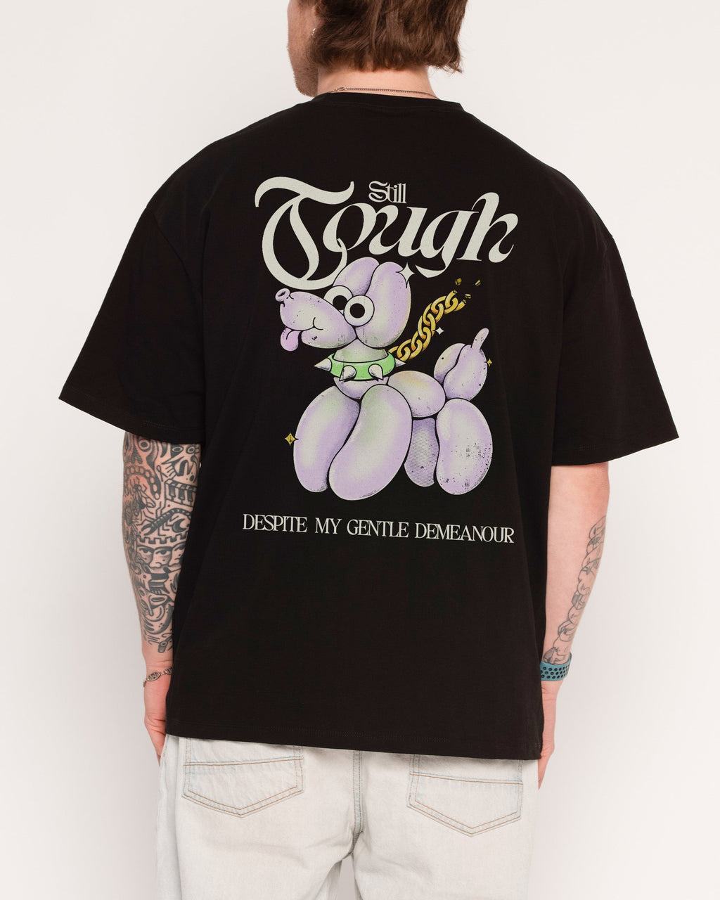 Still Tough Despite My Gentle Demeanour Oversized - Adult & Kids T-Shirts, Sweatshirts & Hoodies apparel design preview 1