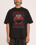 Merry Christmas from Elmo Oversized - Adult & Kids T-Shirts, Sweatshirts & Hoodies apparel design preview 1