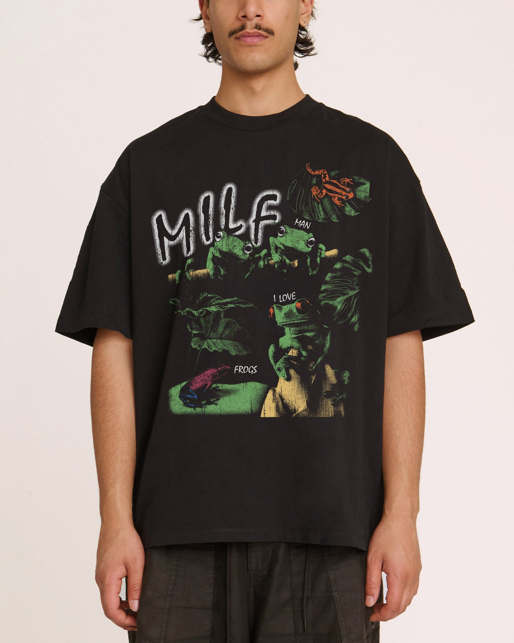 Man I Love Frogs Jungle Edition Oversized - Adult & Kids T-Shirts, Sweatshirts & Hoodies apparel design preview 1