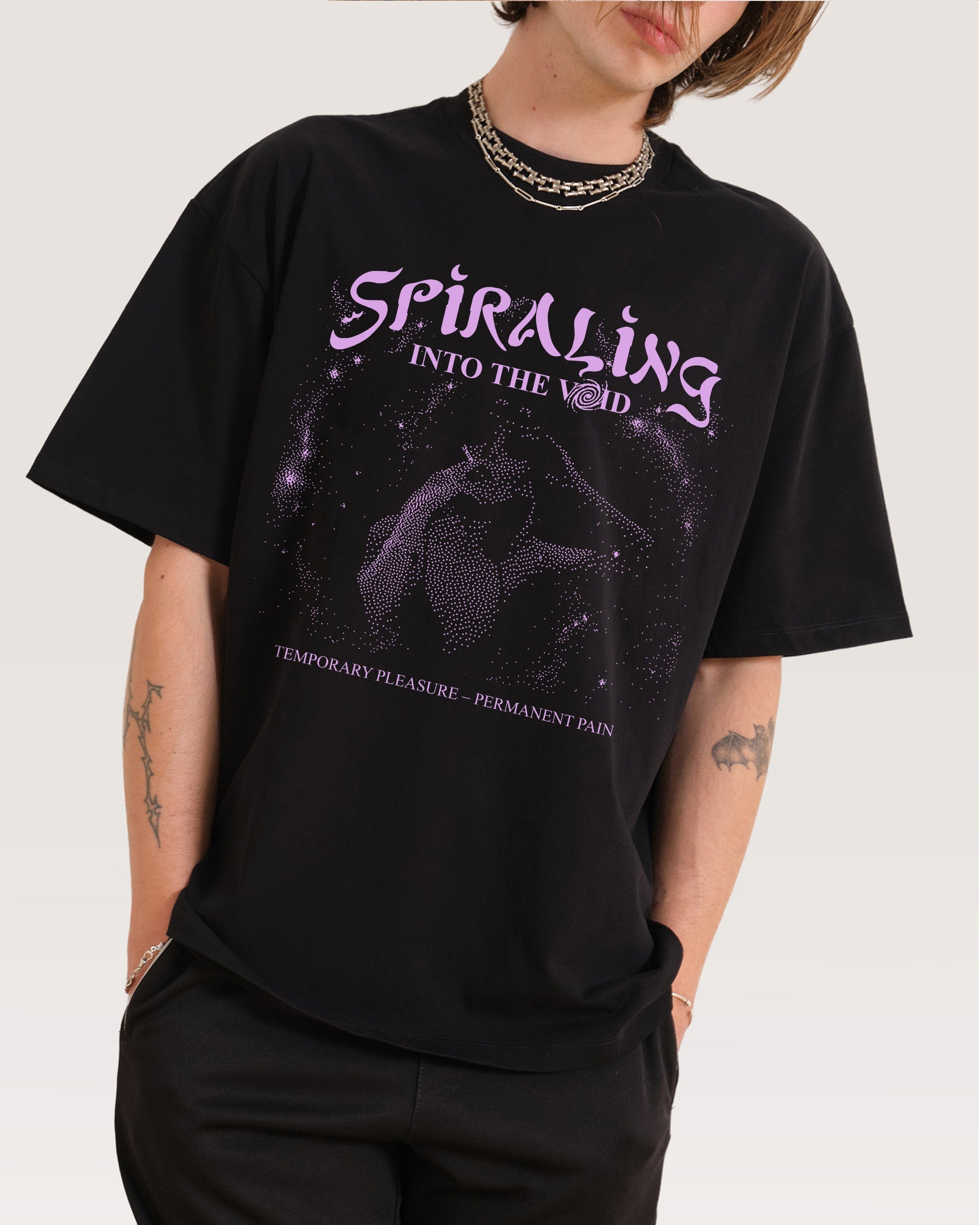 Spiralling Into the Void Oversized - Adult & Kids T-Shirts, Sweatshirts & Hoodies apparel design preview 1