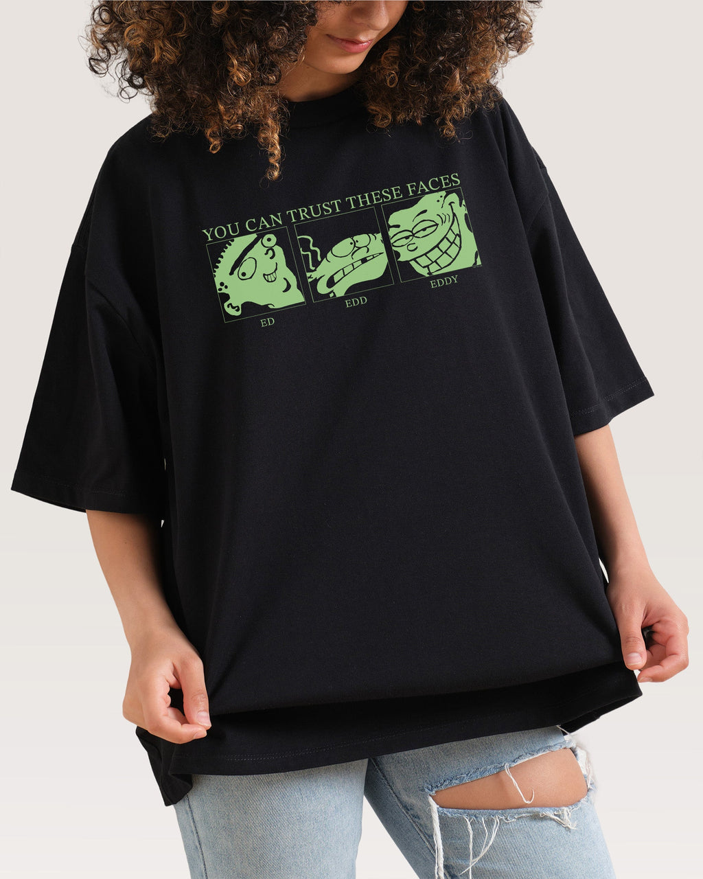 You Can Trust These Faces Oversized - Adult & Kids T-Shirts, Sweatshirts & Hoodies apparel design preview 1
