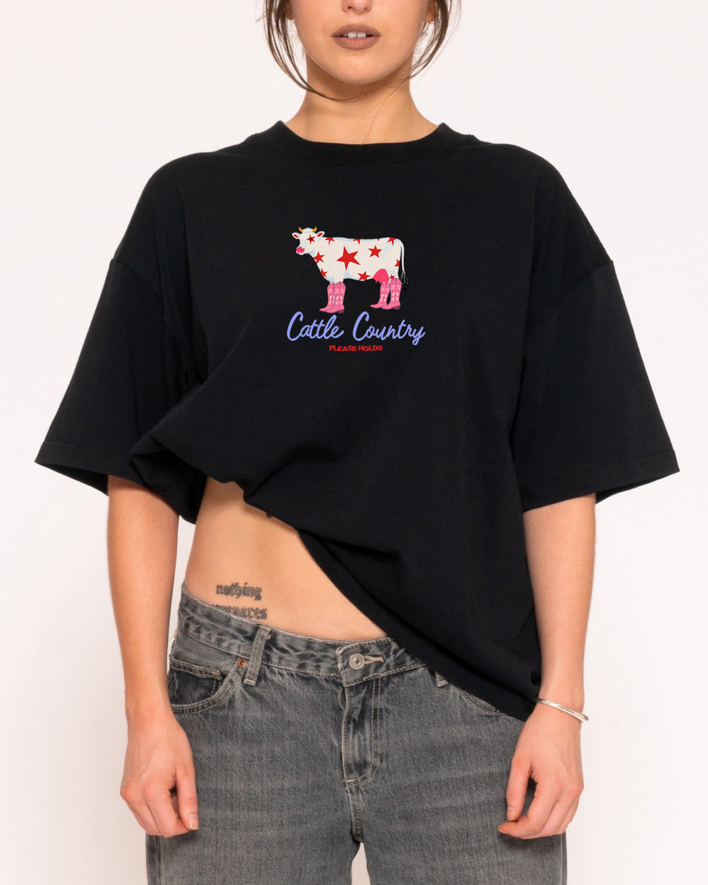 Cattle Country Boxy Crop - Adult & Kids T-Shirts, Sweatshirts & Hoodies apparel design preview 1