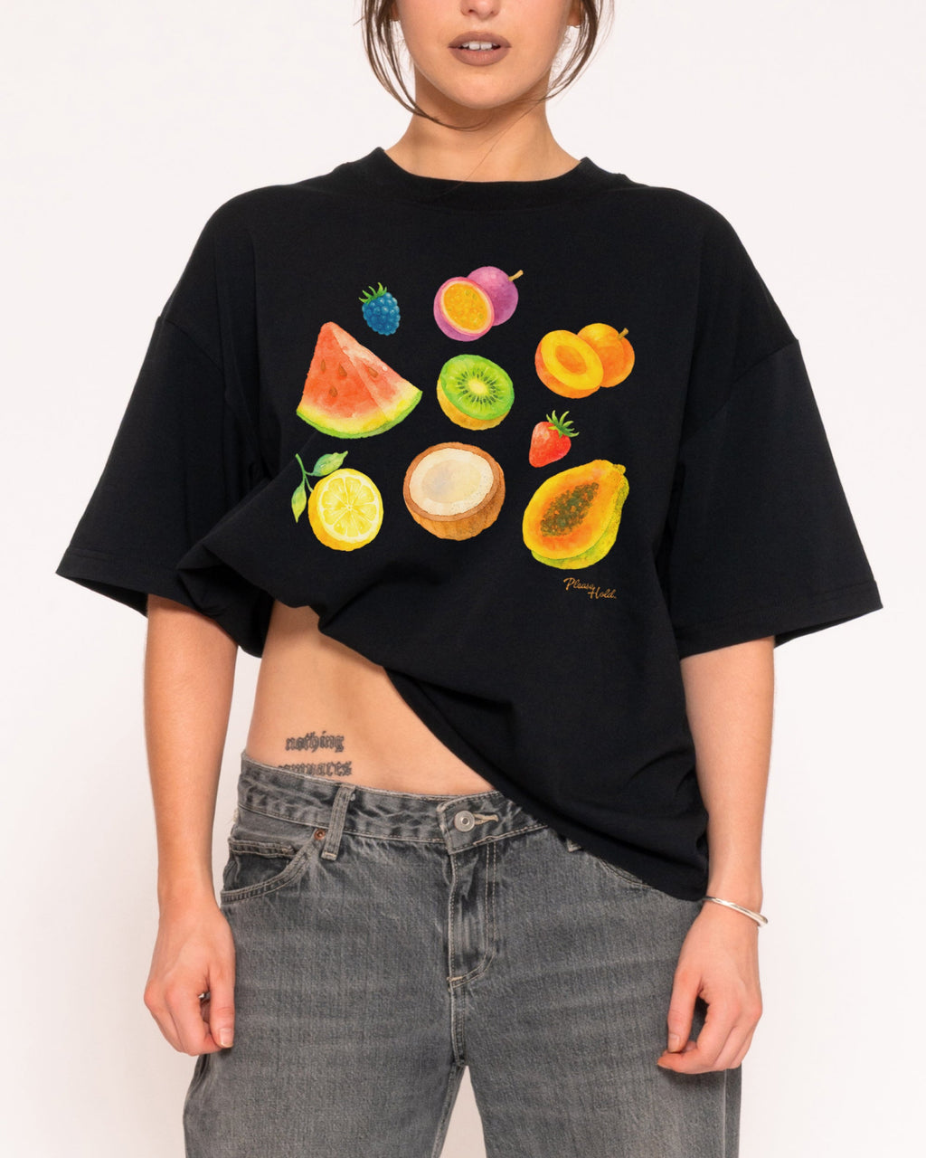 Fruit Platter Boxy Crop - Adult & Kids T-Shirts, Sweatshirts & Hoodies apparel design preview 1