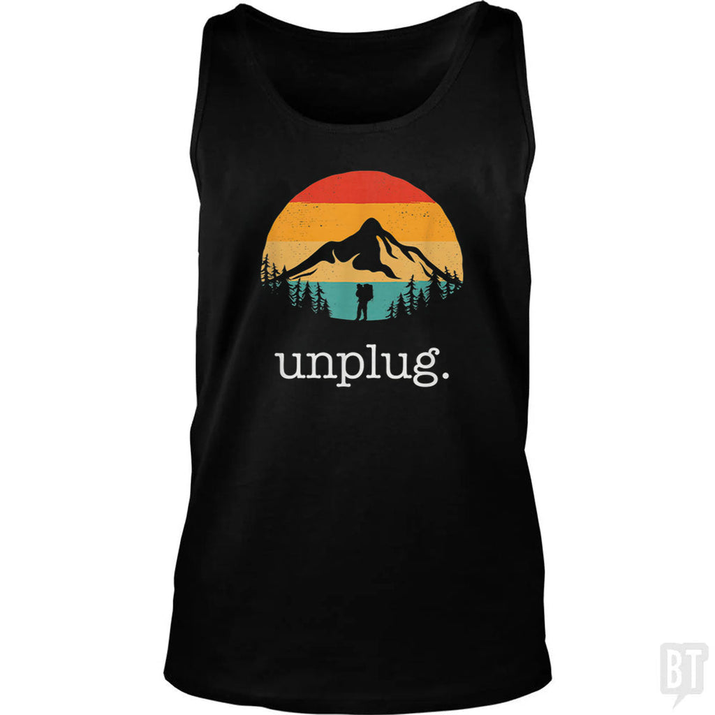 Unplug Tank Top - Adult & Kids T-Shirts, Sweatshirts & Hoodies apparel design preview 1