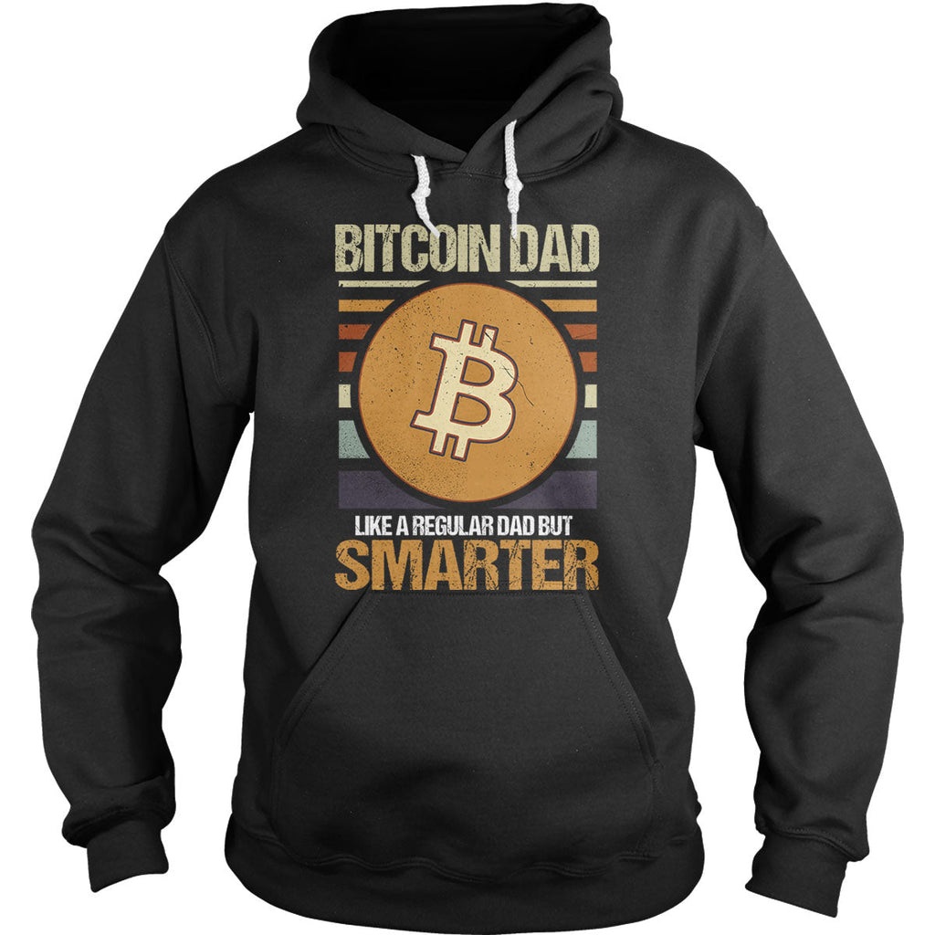 Bitcoin Dad Smarter - Adult & Kids T-Shirts, Sweatshirts & Hoodies apparel design preview 1