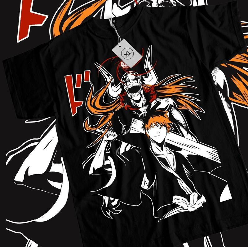 Bleach Ichigo Kurosaki S 4XL Manga Strip Horror - Adult & Kids T-Shirts, Sweatshirts & Hoodies apparel design preview 1