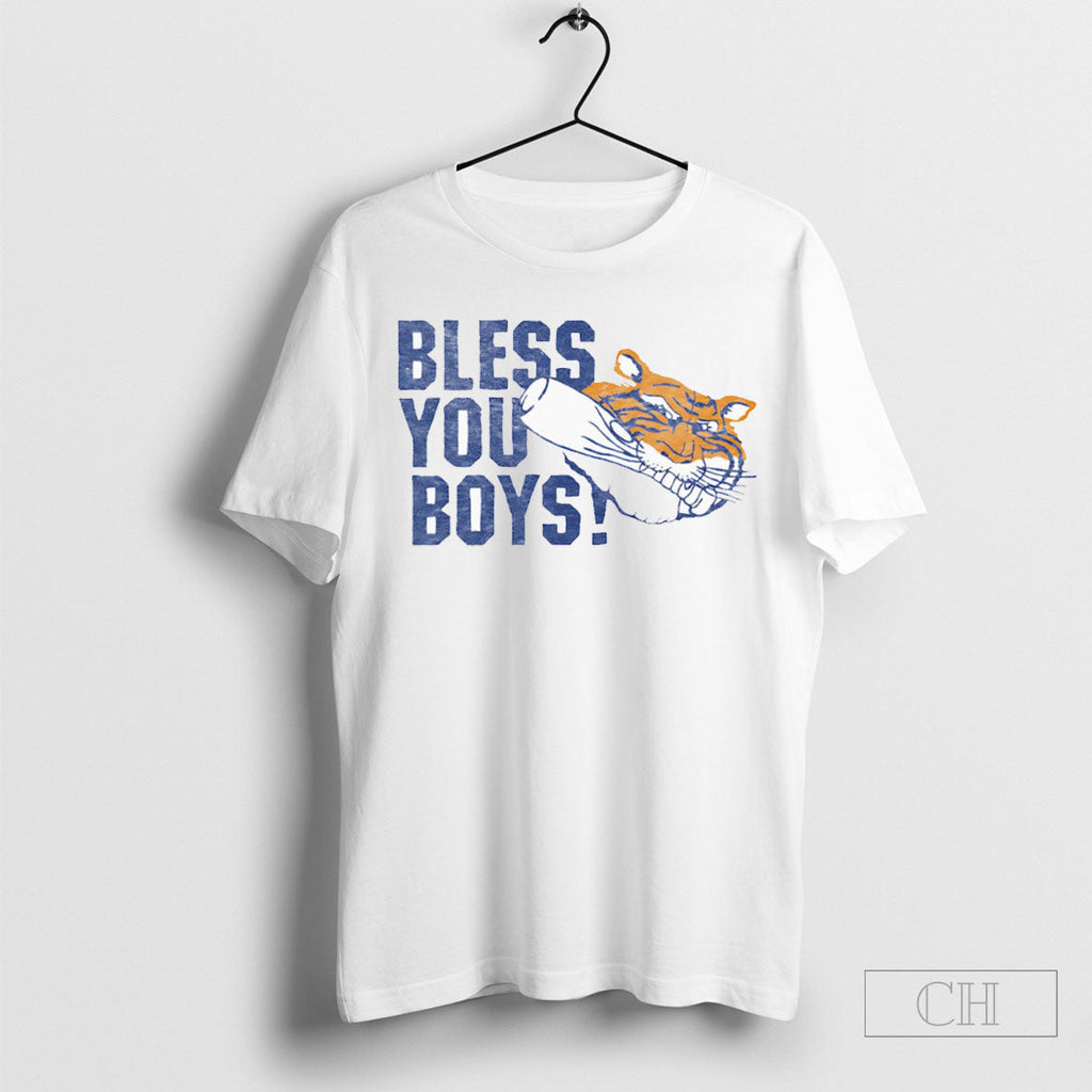 Bless You Boys Detroit Tigers - Adult & Kids T-Shirts, Sweatshirts & Hoodies apparel design preview 1