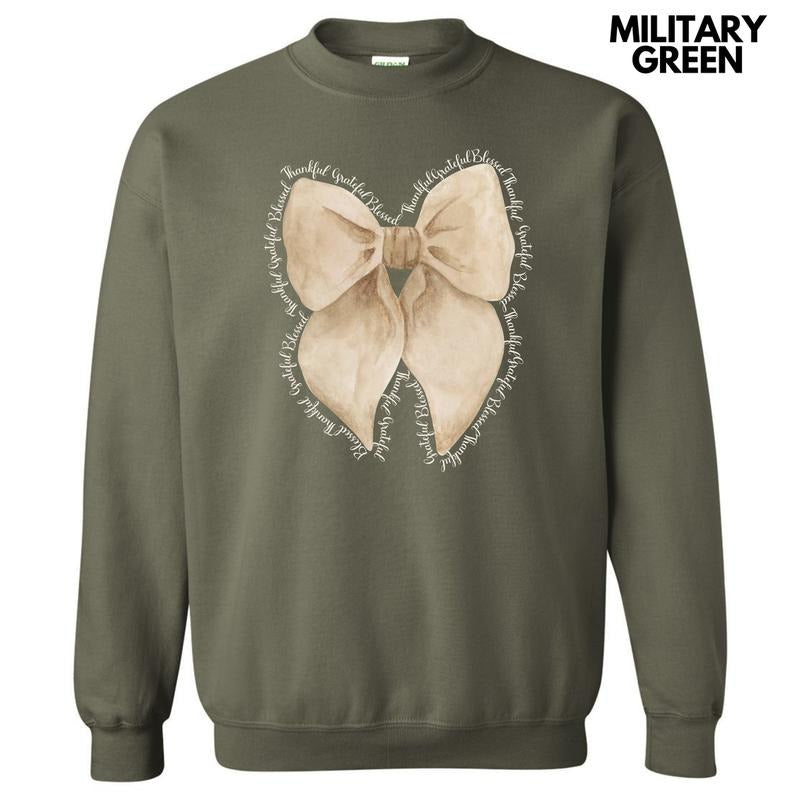 Blessed Beige Bow 'NLB' - Adult & Kids T-Shirts, Sweatshirts & Hoodies apparel design preview 1