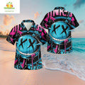 Blink 182 Hawaiian Band Merch Rock Style Aloha - Adult & Kids T-Shirts, Sweatshirts & Hoodies apparel design preview 1